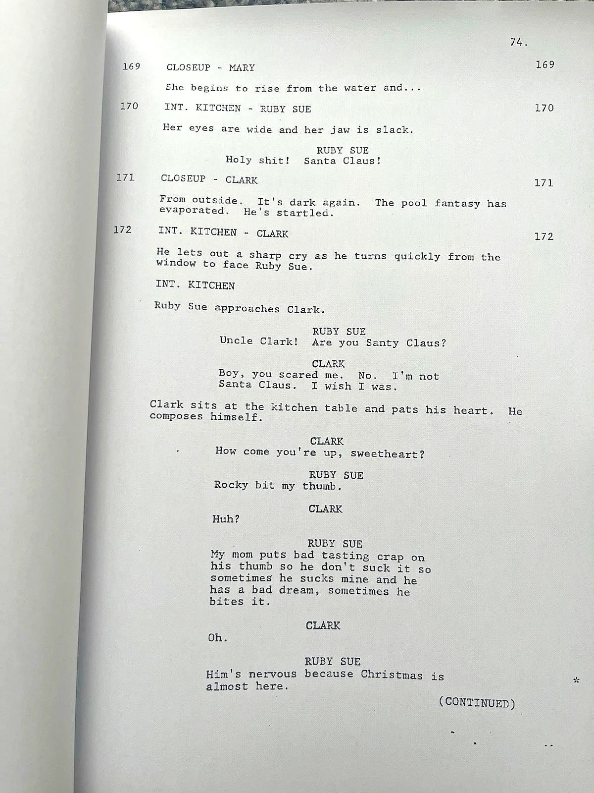 National Lampoon’s Christmas Vacation Screenplay / Script. Chevy Chase., image 2