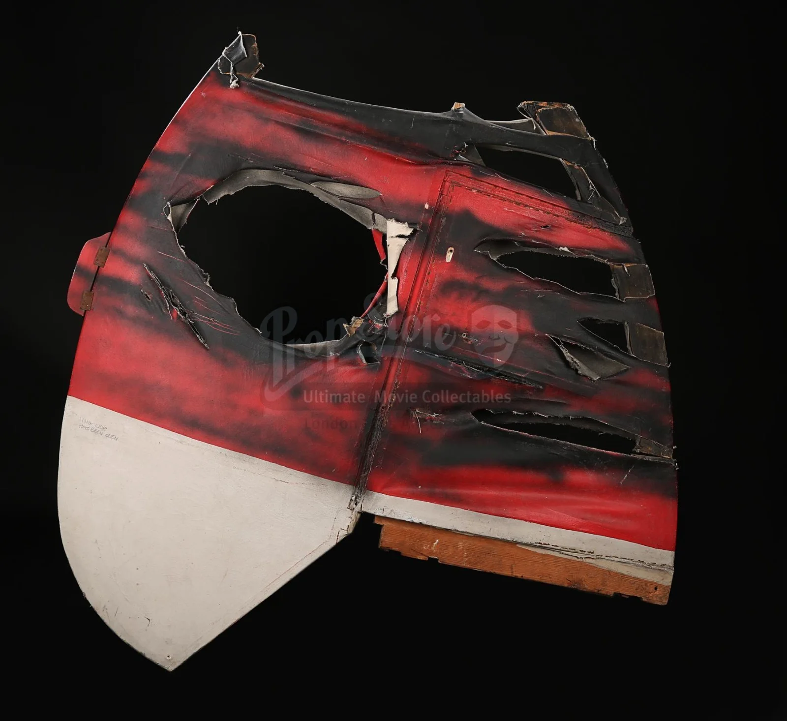 XL Screen-Used Indiana Jones Model Plane Fragment – Last Crusade Prop COA, image 4