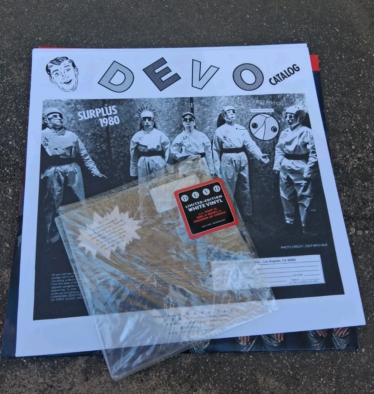DEVO Signed Freedom Of Choice On White Vinyl LP Signed BY Mark Mothersbaugh, изображение 4