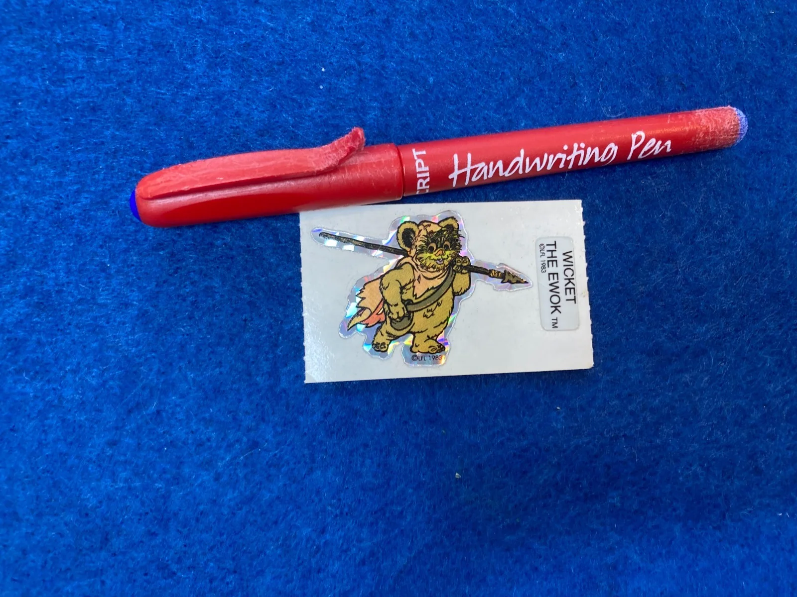 prism sticker of Wicket the Ewok STAR WARS 1983, image 3