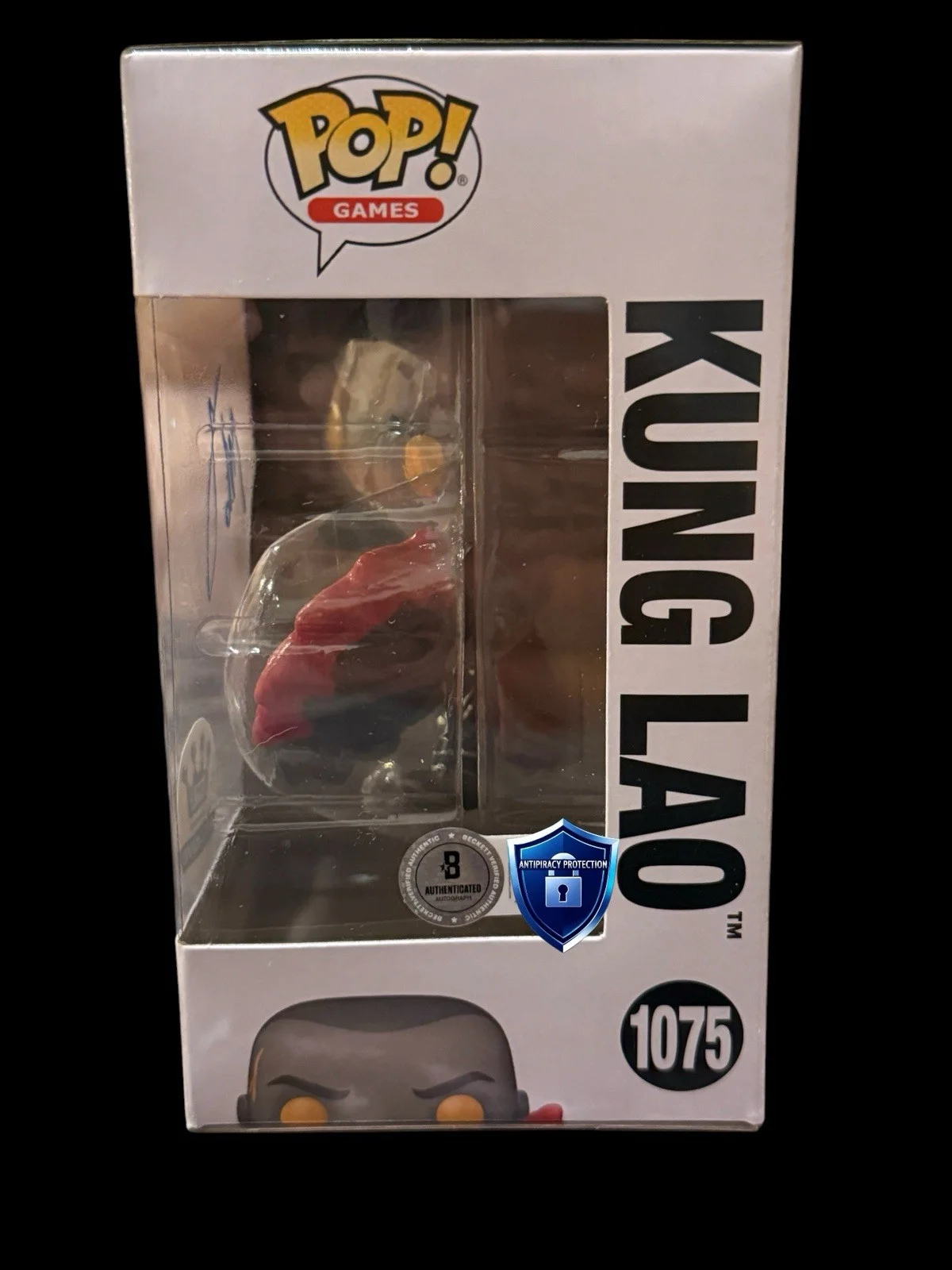 Max Huang — Max Huang Autographed Signed Mortal Kombat 2 Funko Pop Kung Lao Beckett Holo B, изображение 2
