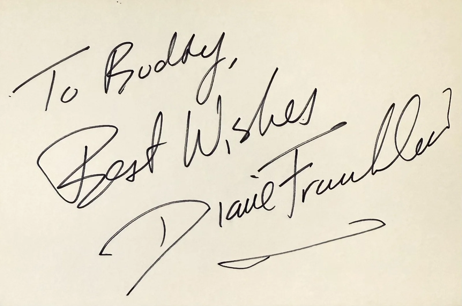 Diane Franklin — DIANE FRANKLIN Signed Autographed 4x6 INDEX CARD Amityville II: The Possession, image 3