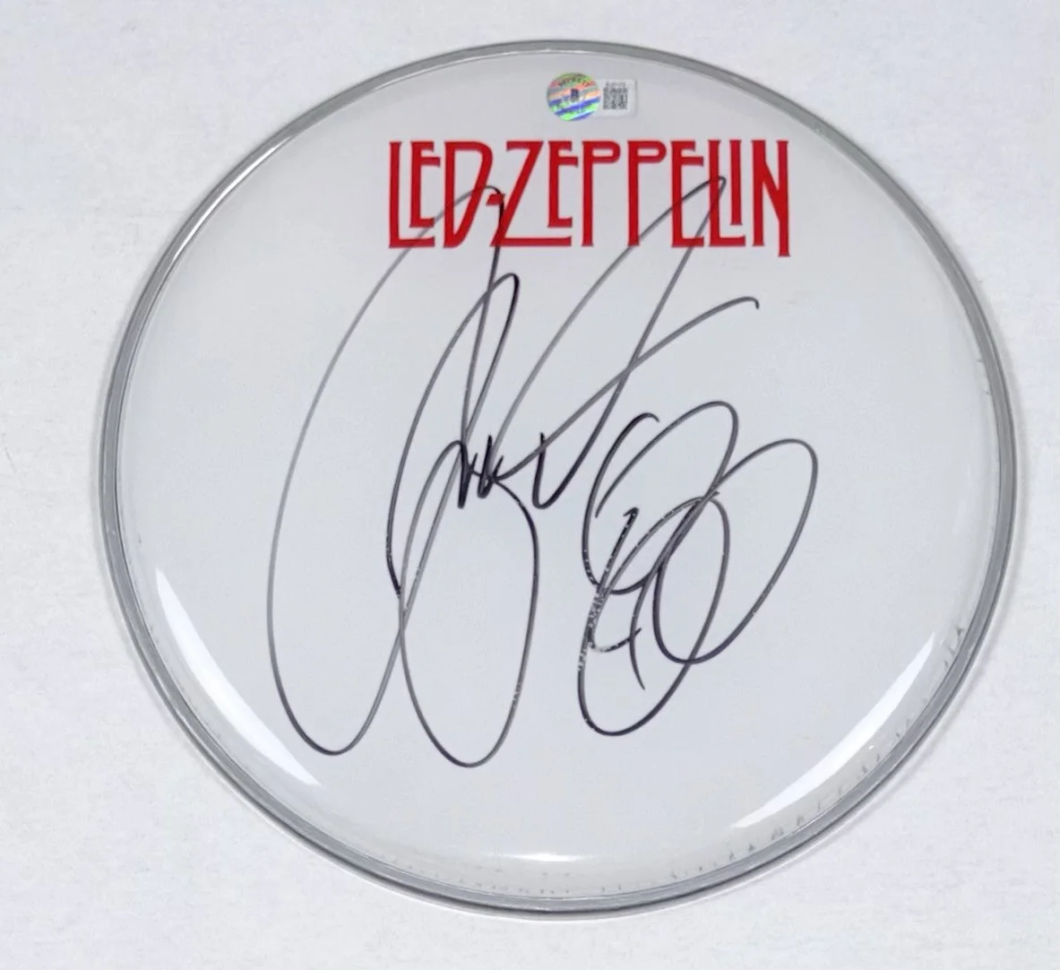 Jason Bonham Signed Autograph 10” Drumhead Led Zeppelin John's Son Beckett COA, изображение 3