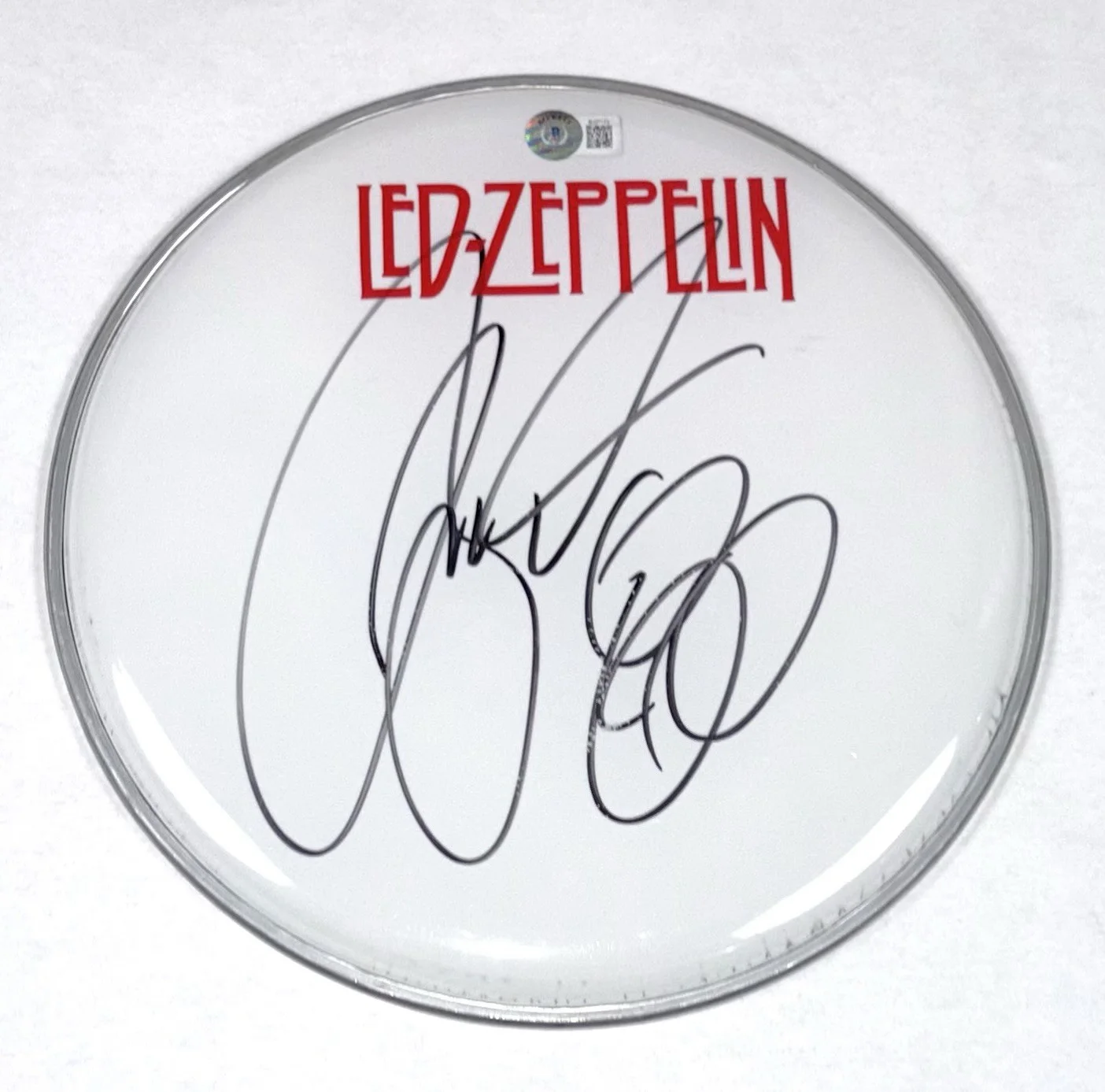Jason Bonham Signed Autograph 10” Drumhead Led Zeppelin John's Son Beckett COA, изображение 4