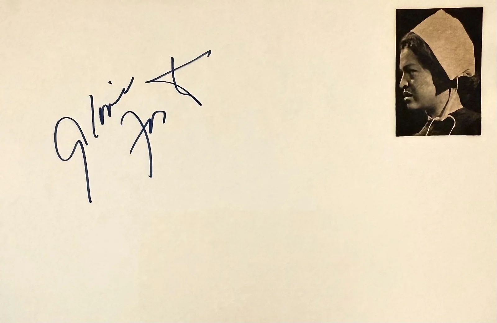 Gloria Foster — GLORIA FOSTER Signed Autographed 4"x 6" INDEX CARD Oracle in The Matrix Reloaded