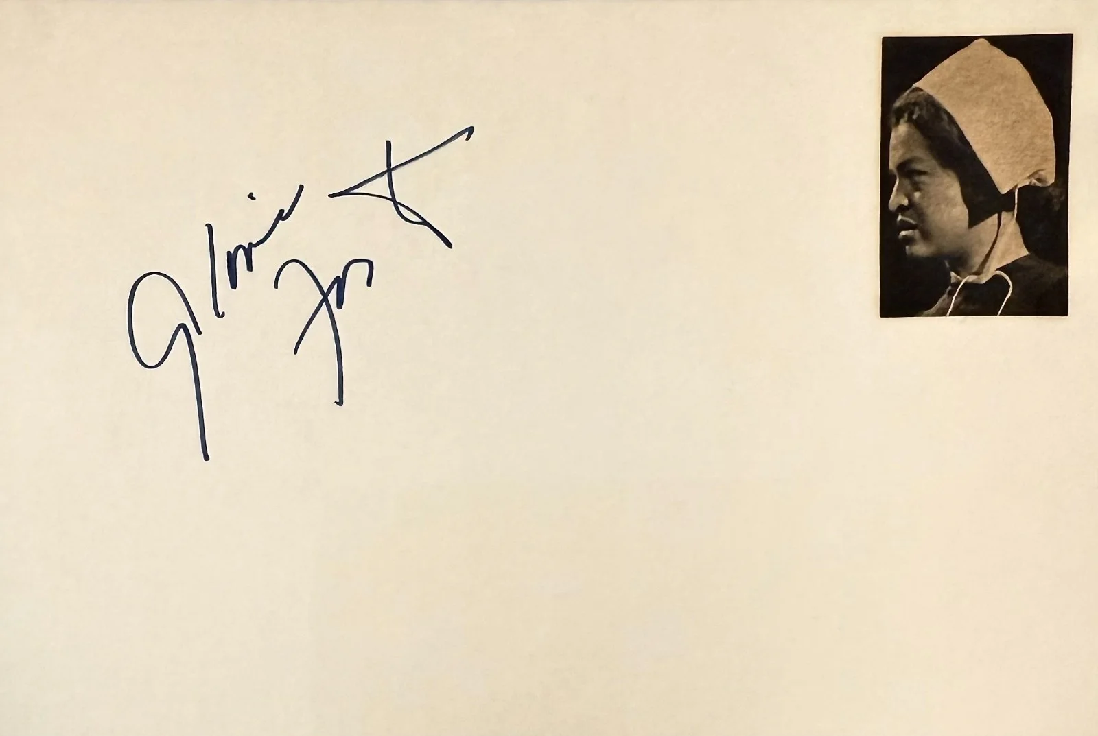 Gloria Foster — GLORIA FOSTER Signed Autographed 4"x 6" INDEX CARD Oracle in The Matrix Reloaded, изображение 3