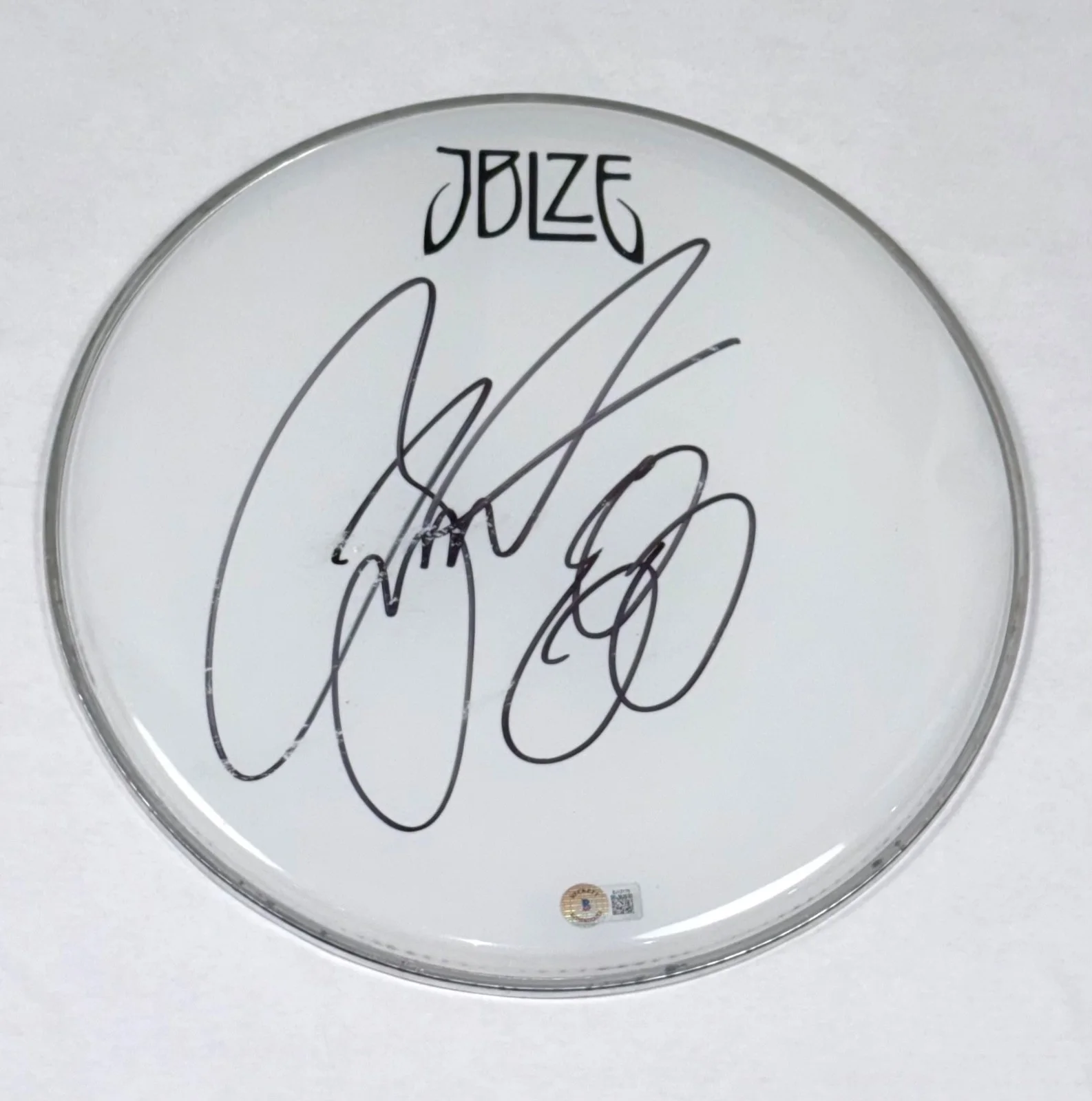 Jason Bonham Signed Autograph 12" Drumhead Led Zeppelin John's Son Beckett COA, изображение 3