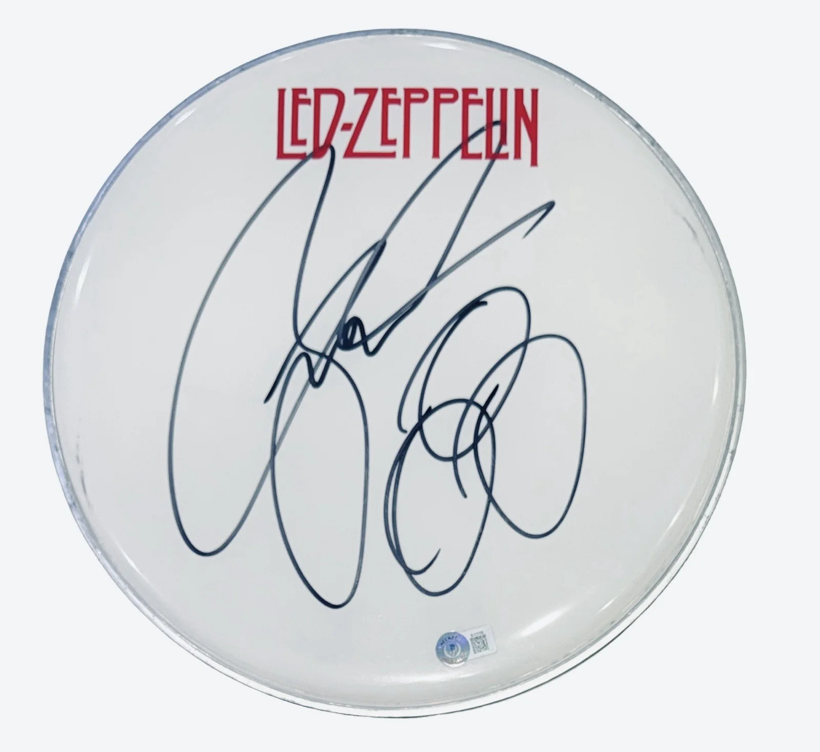 Jason Bonham Signed Autograph 12" Drumhead Led Zeppelin John's Son Beckett COA, изображение 3