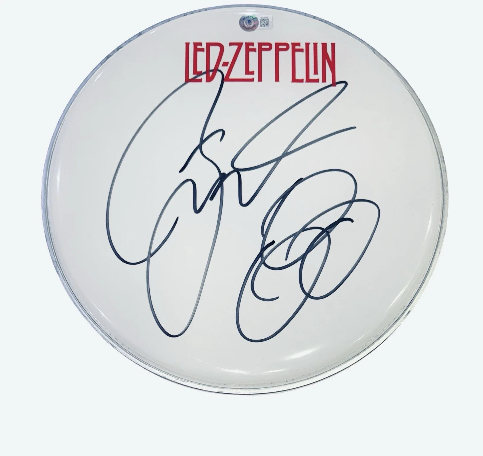 Jason Bonham Signed Autograph 12" Drumhead Led Zeppelin John's Son Beckett COA, изображение 4