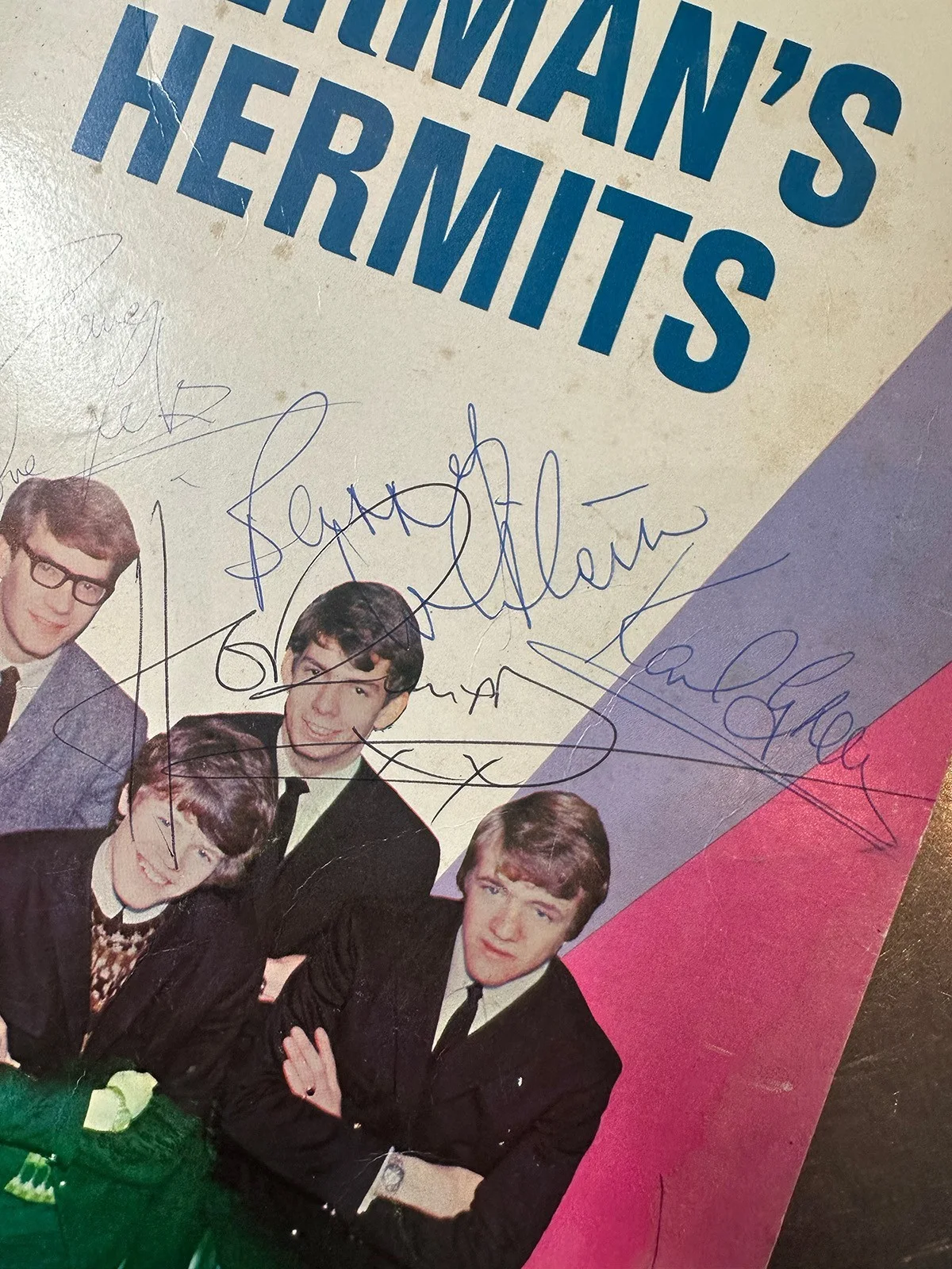 RARE Herman's Hermits Genuinely Signed 10x13 20 Page USA Tour Program, BAS LOA, image 5
