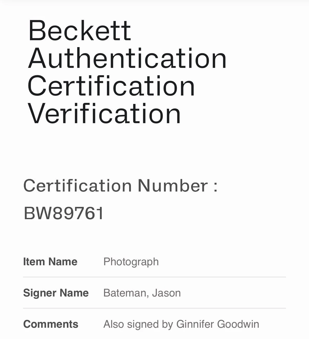 Jason Bateman X Ginnifer Goodwin — Zootopia 2 Jason Bateman Ginnifer Goodwin Signed 11x17 Photo Beckett BW89761, изображение 4
