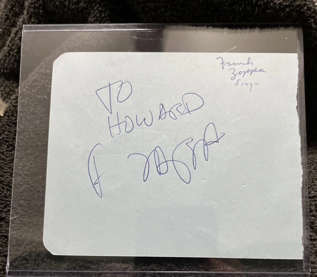 Frank Zappa SIGNED AUTOGRAPHED Album Page with Aldo Nova on reverse JSA LOA COA, image 4