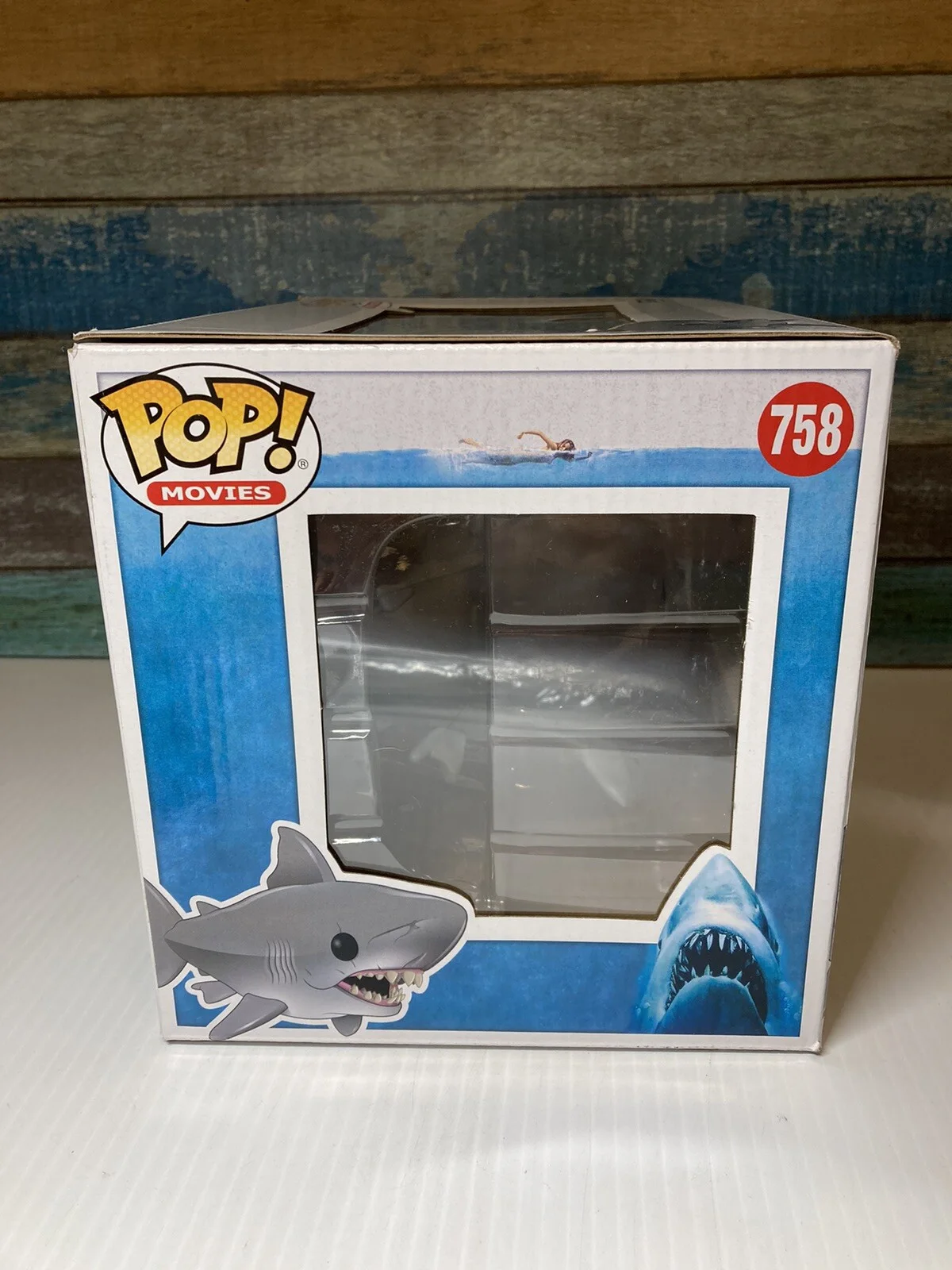 Jaws Great White Shark Funko Pop 759 Signed Auto Carl Gottlieb / Jeffrey Kramer, изображение 4