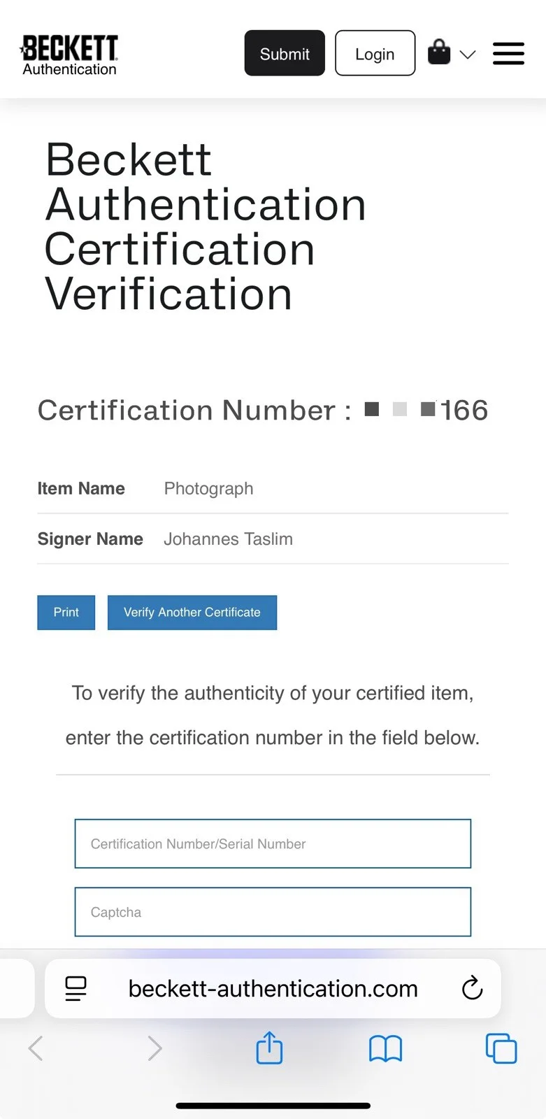 Johannes Taslim — Johannes Taslim Bi-Han Signed Mortal Kombat 2 8X10 Photo Sub Zero Beckett Holo B, изображение 2