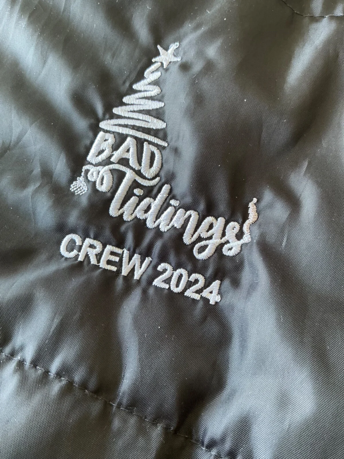 Bad Tidings - Gilet Body / Warmer White Embroidered Film Crew Set Given size M, изображение 3