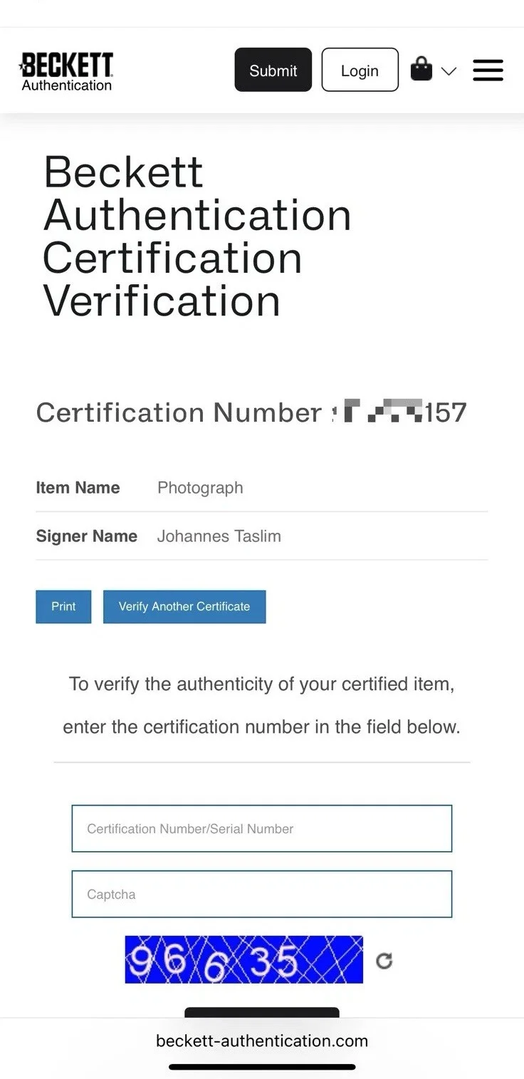 Johannes Taslim — Johannes Taslim Bi-Han Signed Mortal Kombat 2 8X10 Photo Sub Zero Beckett Holo A, изображение 2