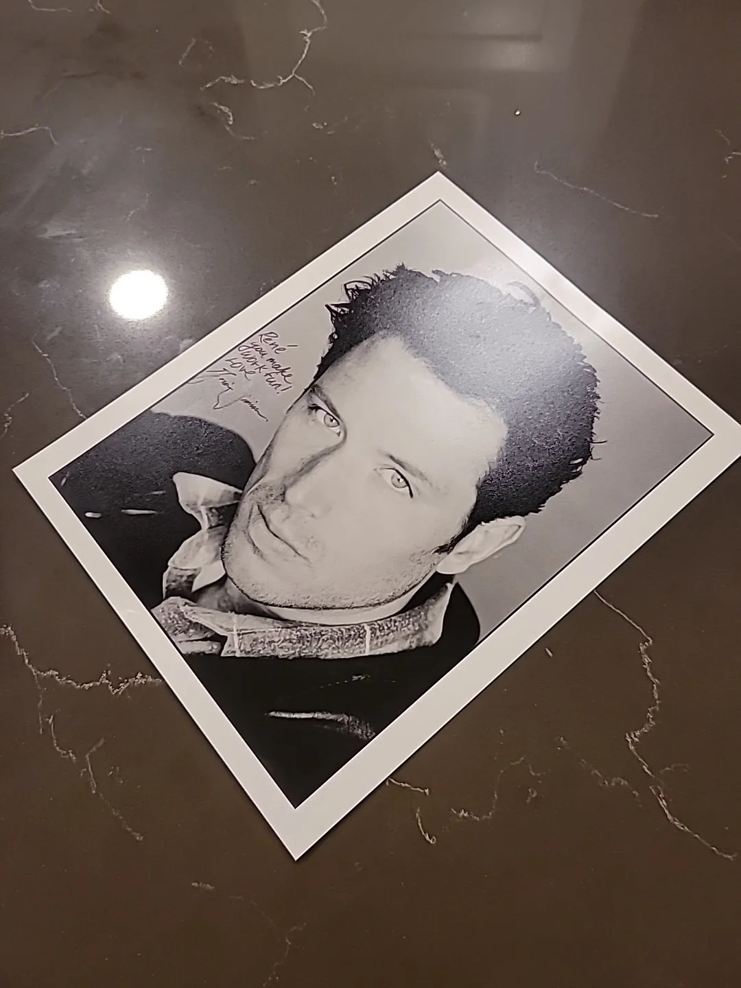Brian Wimmer - Signed Autograph Headshot Photo TO Rene No Coa, image 3