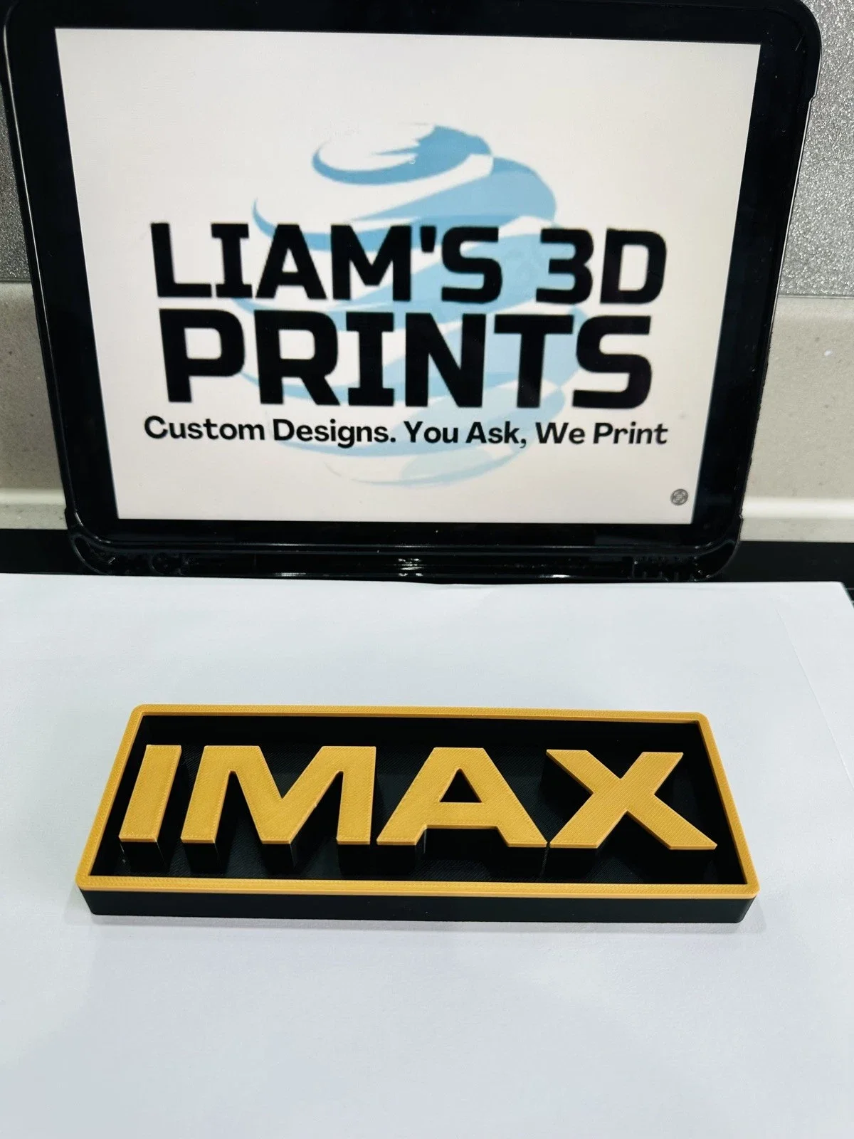 Decorative IMAX Box Sign Shelf Wall Home Cinema 2 Sizes, image 3