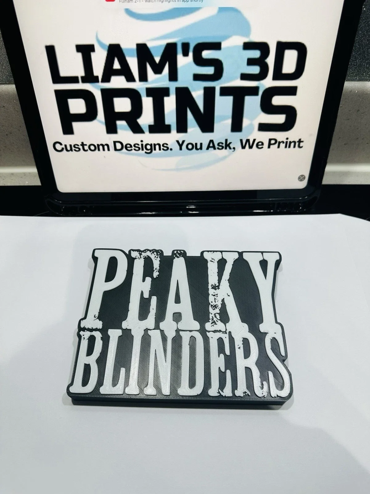 Decorative Peaky Blinders Self Standing Logo TV Show Movie Shelf Wall Sign, изображение 2