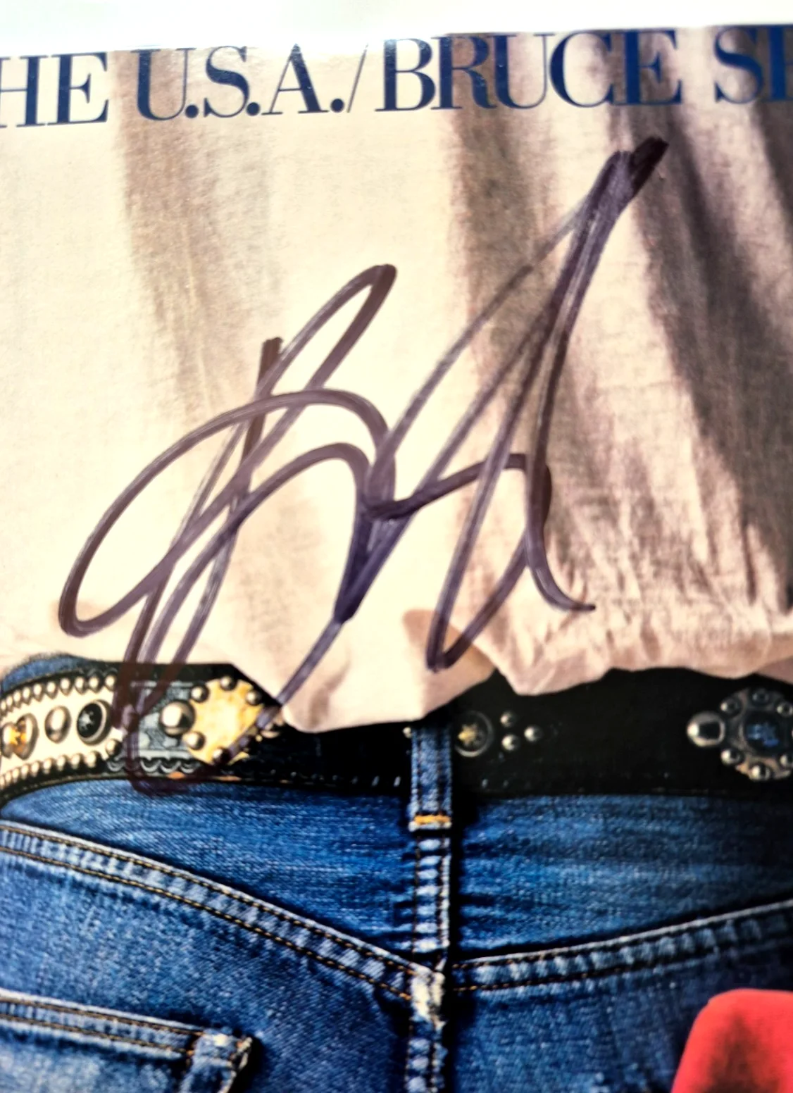 BRUCE SPRINGSTEEN SIGNED AUTOGRAPHED BORN IN THE USA ALBUM BORN TO RUN PSA LOA, изображение 3