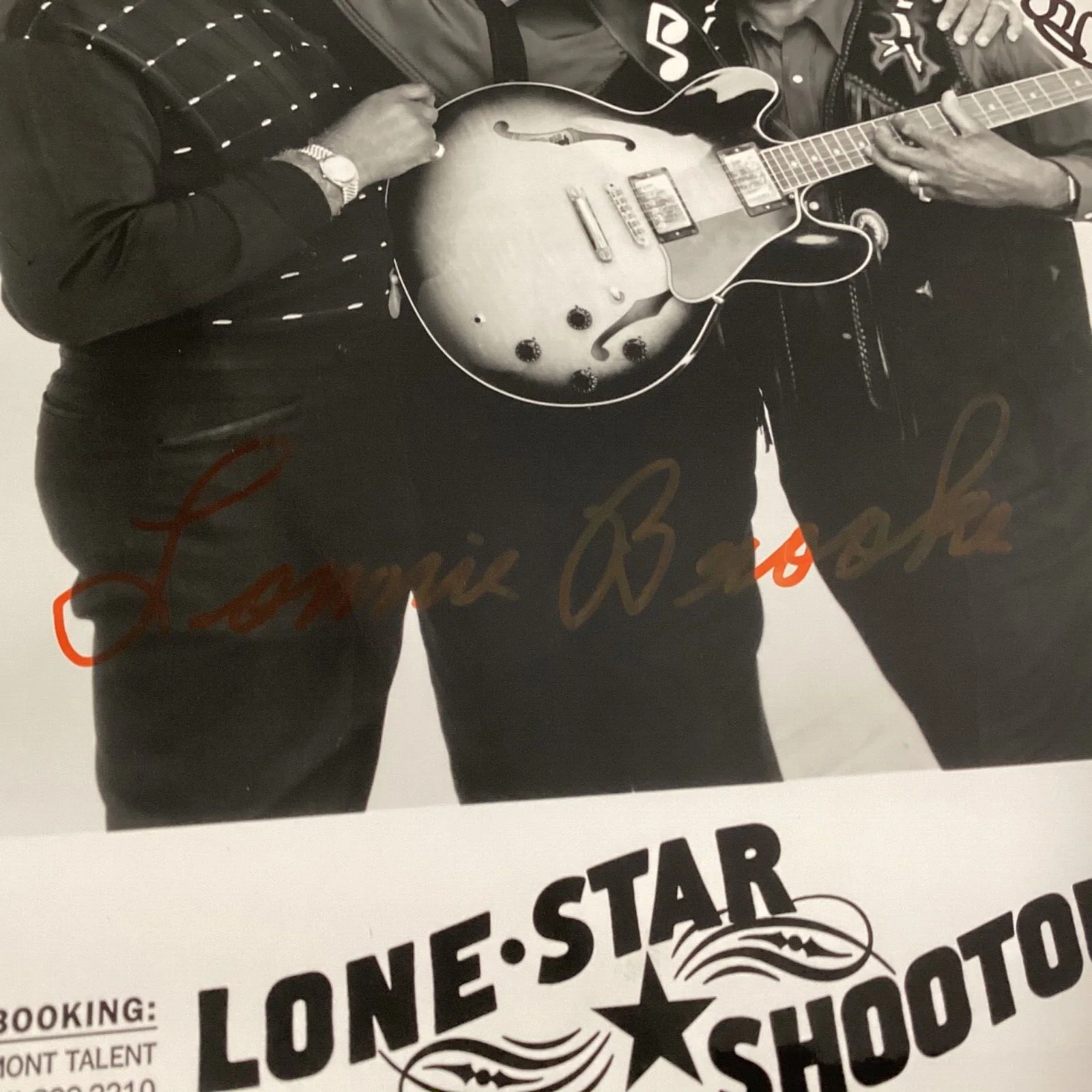 LONNIE BROOKS PHILLIP WALKER Signed Photo Autographed Promo Blues Guitar, image 4