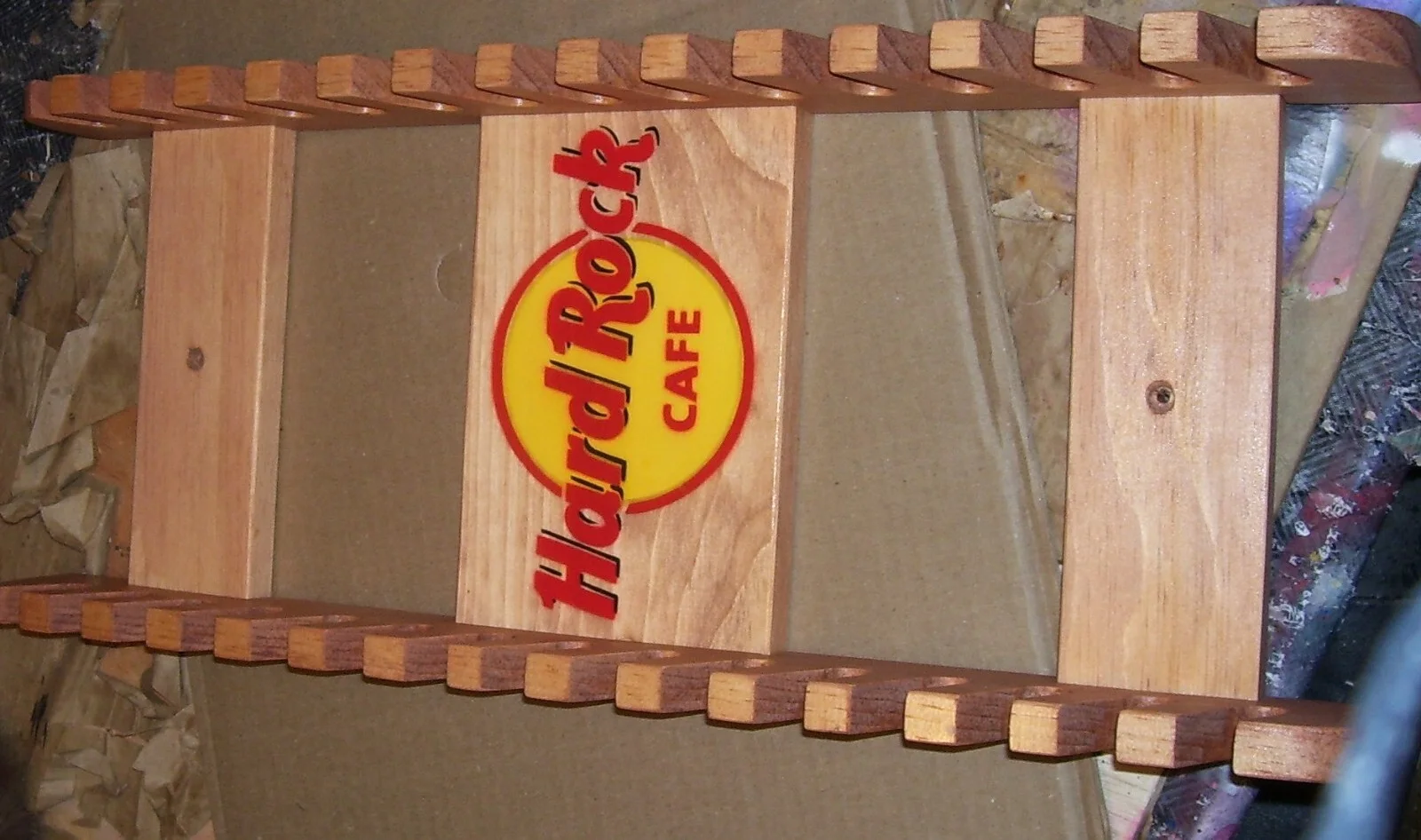 Drumstick display rack Hard Rock Cafe Holds 15 pairs sticks 24 inches long, изображение 4