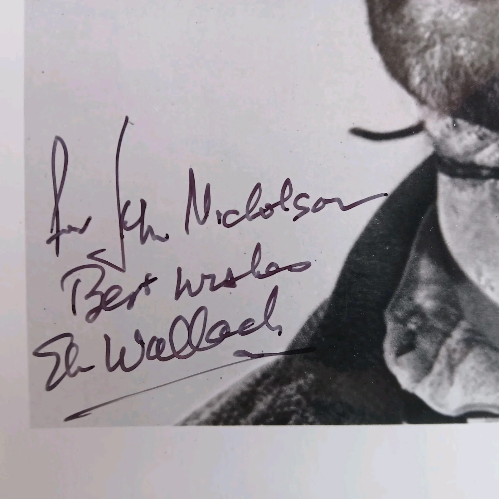 eli wallach — eli wallach signed 8x10 photo w/ tuco good bad & ugly godfather III mr freeze, изображение 2