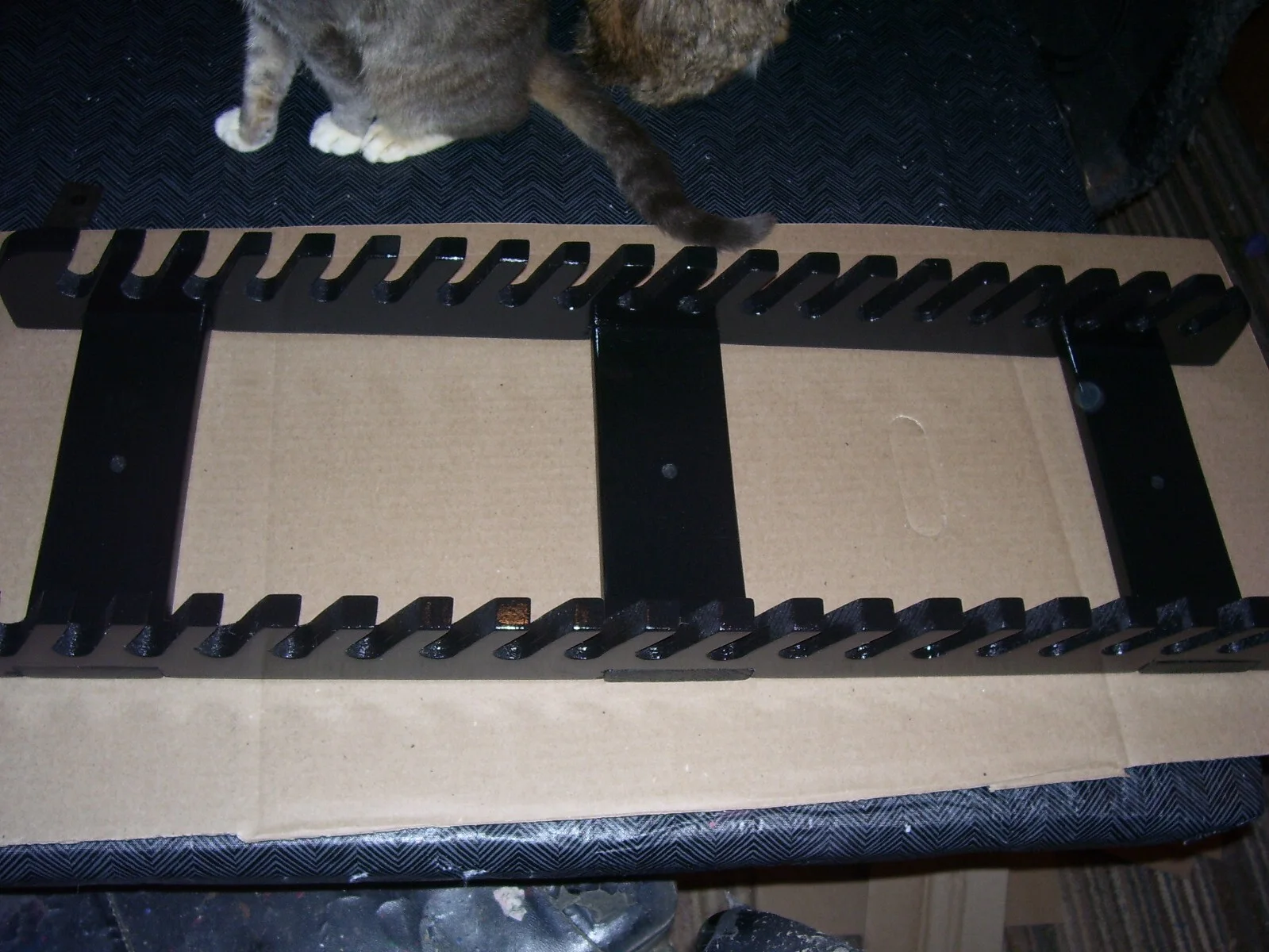 Drumstick display rack Holds 20 pair of drum sticks Painted Black, image 2