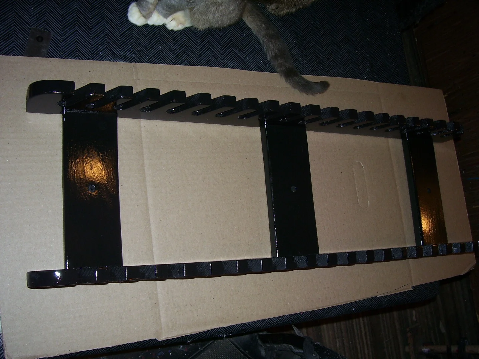 Drumstick display rack Holds 20 pair of drum sticks Painted Black, image 3