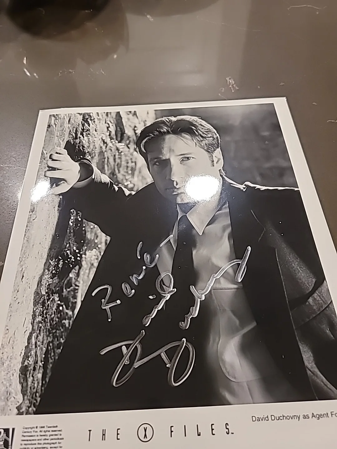 David Duchovny- X-Files - Signed 8x10 NO COA TO Rene, image 2
