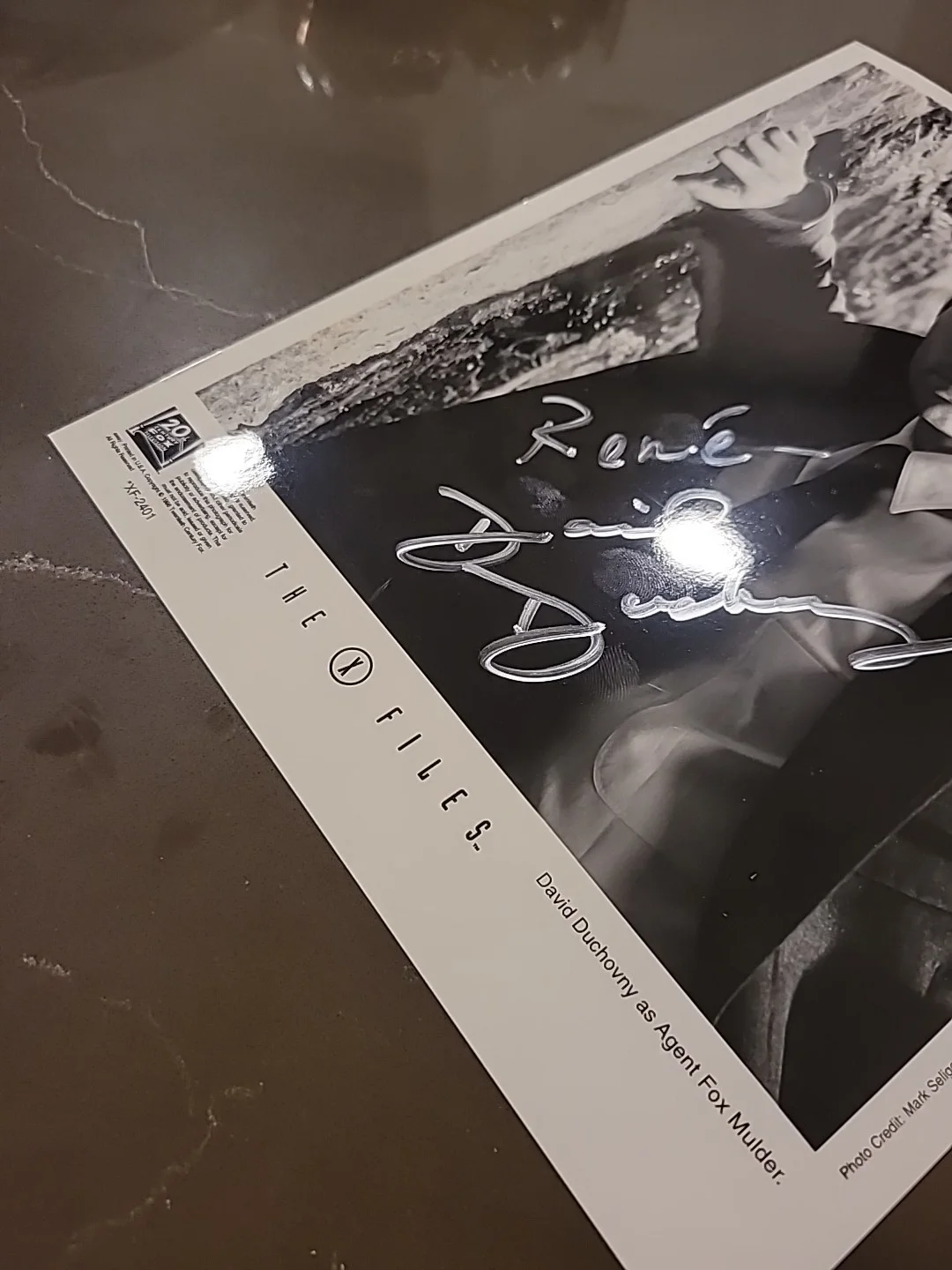 David Duchovny- X-Files - Signed 8x10 NO COA TO Rene, image 3