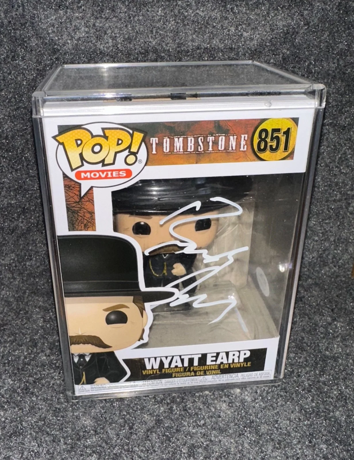 Kurt Russell — Kurt Russell Autographed Tombstone Wyatt Earp Funko Pop! PSA COA
