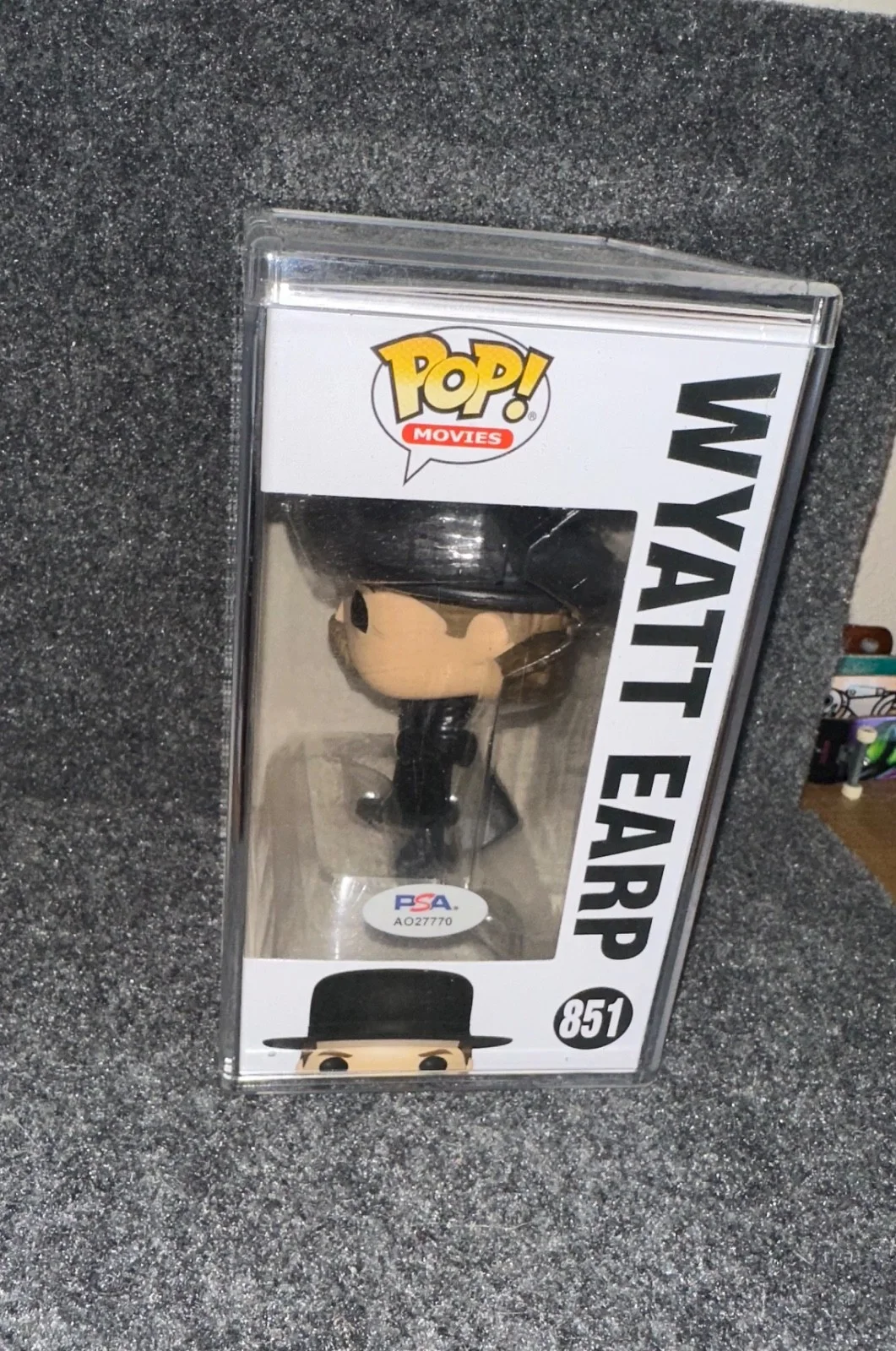 Kurt Russell — Kurt Russell Autographed Tombstone Wyatt Earp Funko Pop! PSA COA, image 3