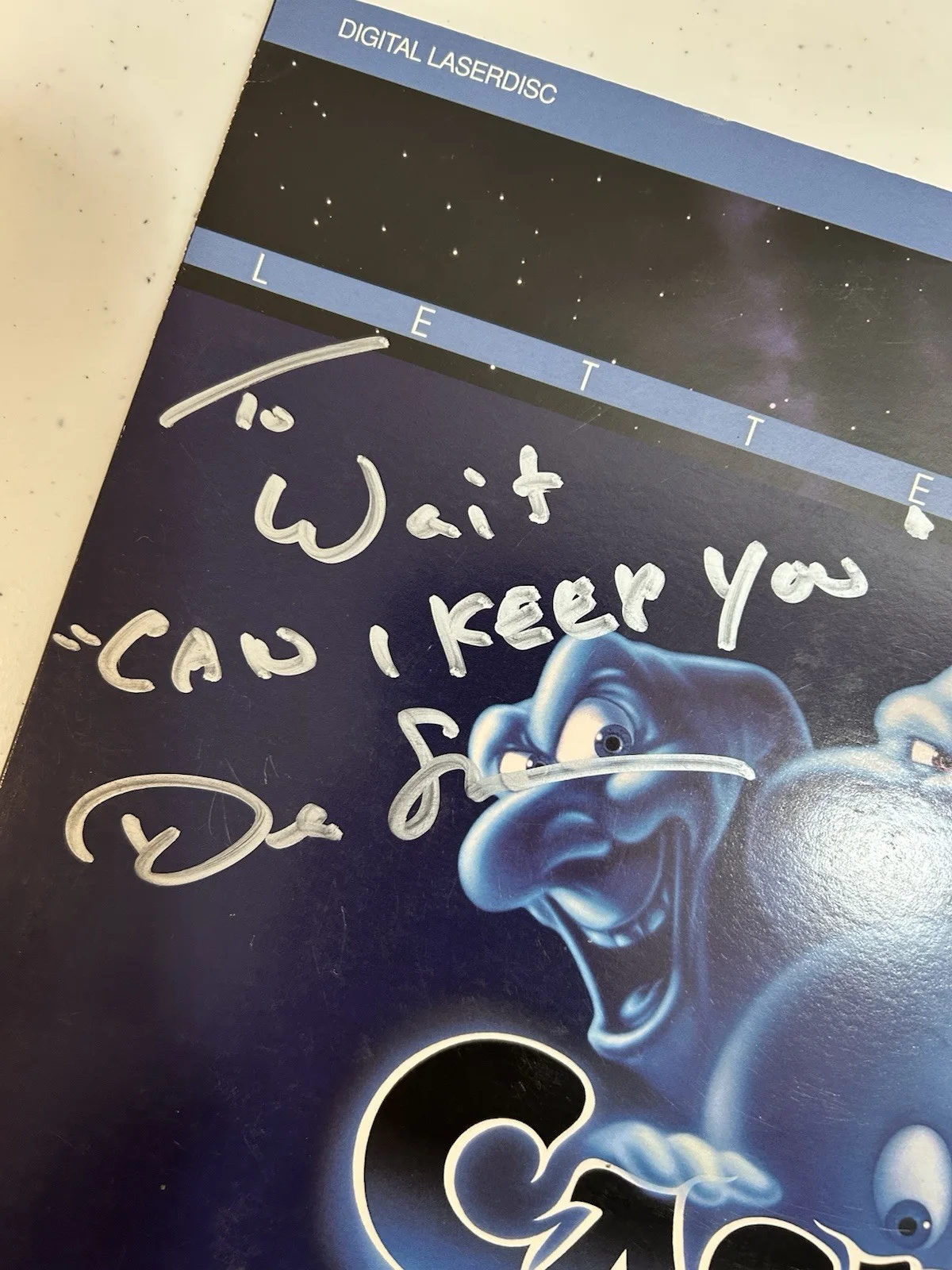 Christina Ricci, Devon Sawa — Casper Autographed Christina Ricci & Devon Sawa LaserDisc Signed 1995 Free Ship, image 2