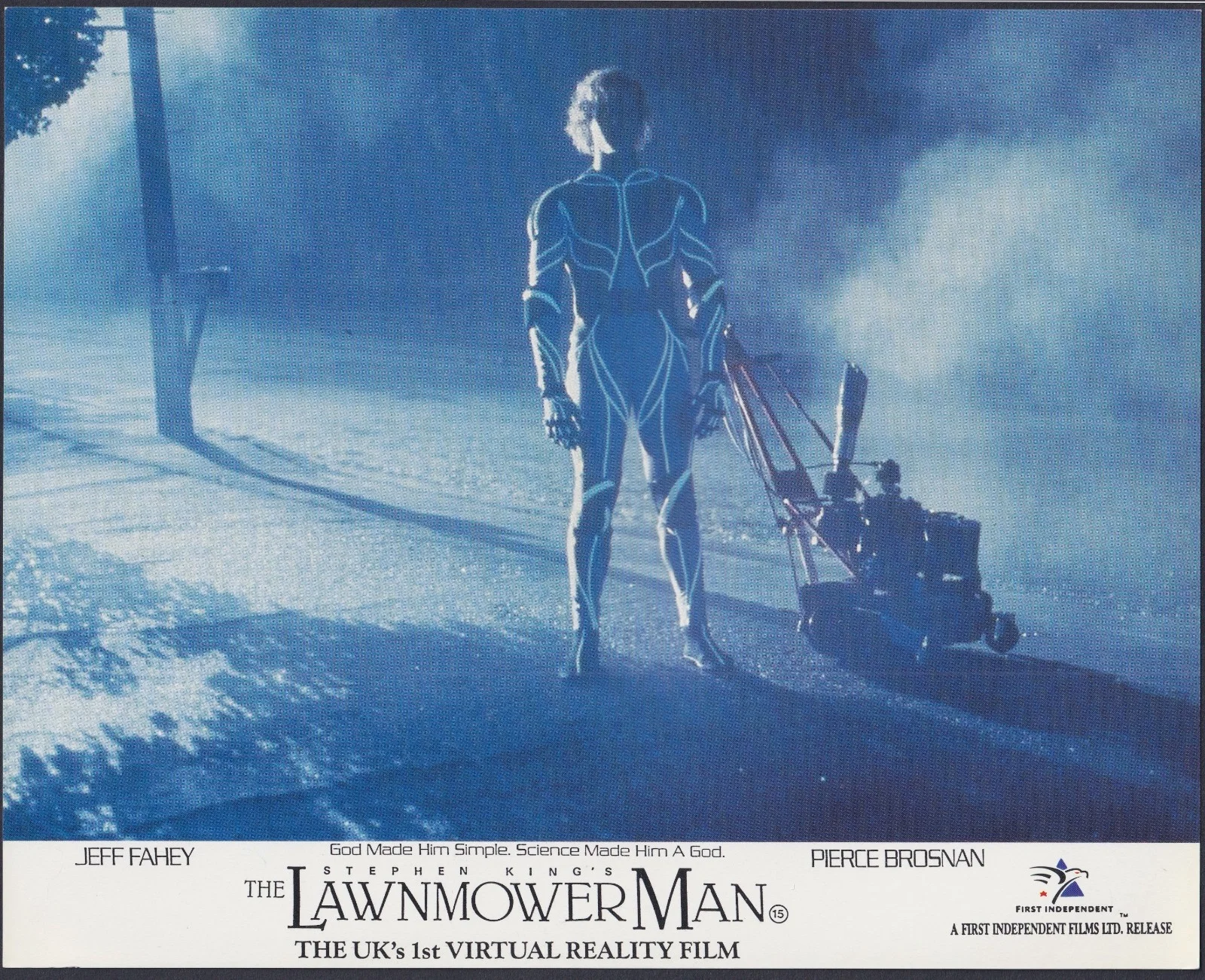 Lawnmower Man 8x ORIGINAL UK FOH Lobby Cards Stephen King Pierce Brosnan 1992, изображение 5