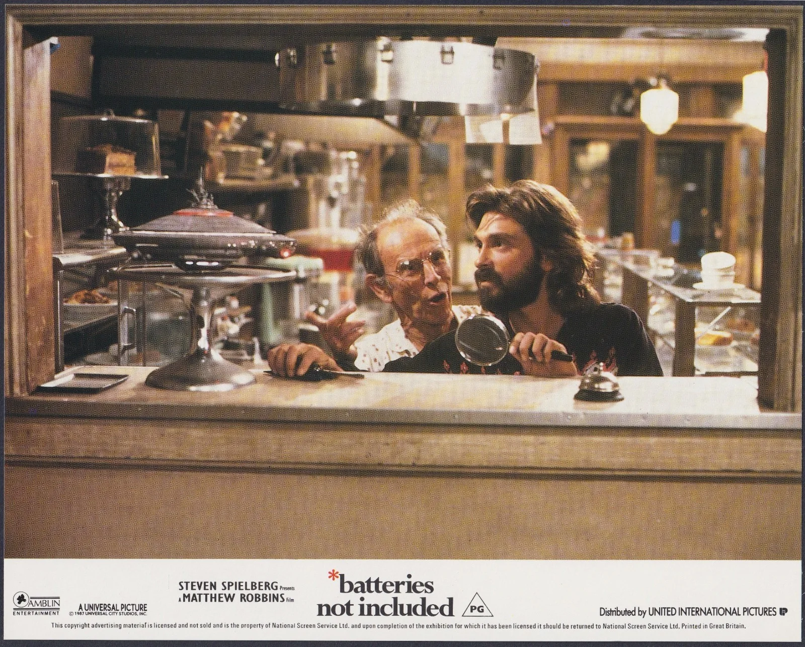 Batteries Not Included 8x ORIGINAL UK FOH Lobby Cards Jessica Tandy 1987, изображение 5
