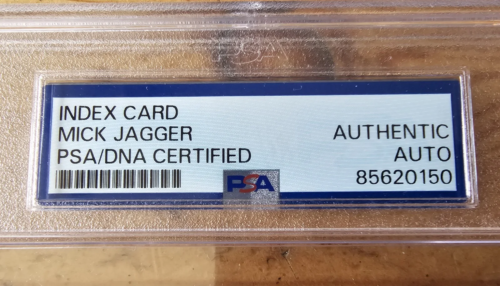 🔥Mick Jagger Signed 4x6 PSA/DNA Encased Rolling Stones auto autograph signature, изображение 4