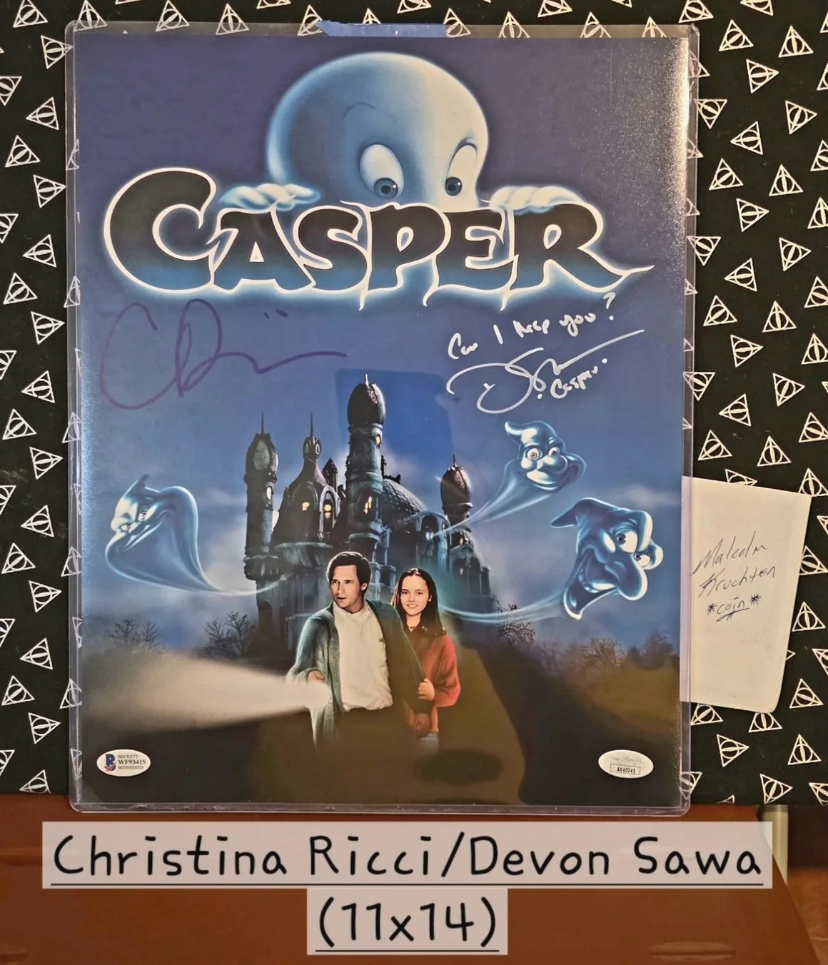 Christina Ricci, Devon Sawa — Casper Dual Signed Christina Ricci/Devon Sawa Signed Original 11x14 Movie Photo