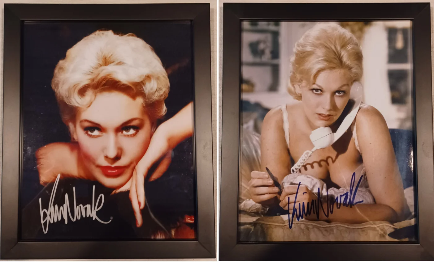 Kim Novak — Kim Novak Professionally Framed Autographed Photos w/COA