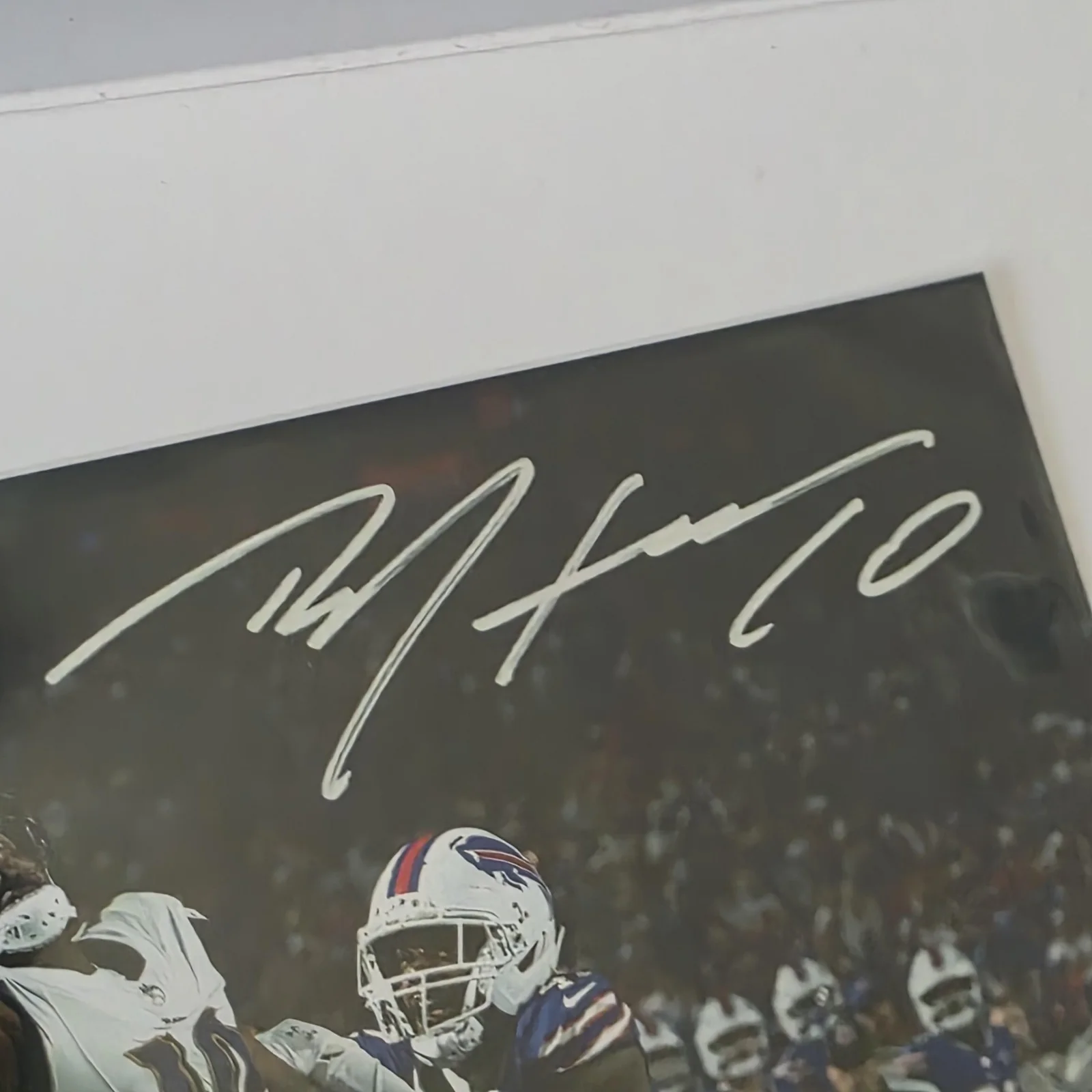 Baltimore Vs Buffalo Signed Photo Autograph Football Action Catch NFL "Reprint", изображение 3