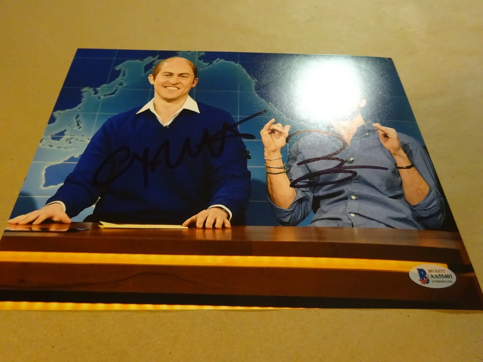 Alex Moffat, Mikey Day — Autographed ALEX MOFFAT & MIKEY DAY Signed 8"x10" Photograph SNL BECKETT BAS COA, изображение 5