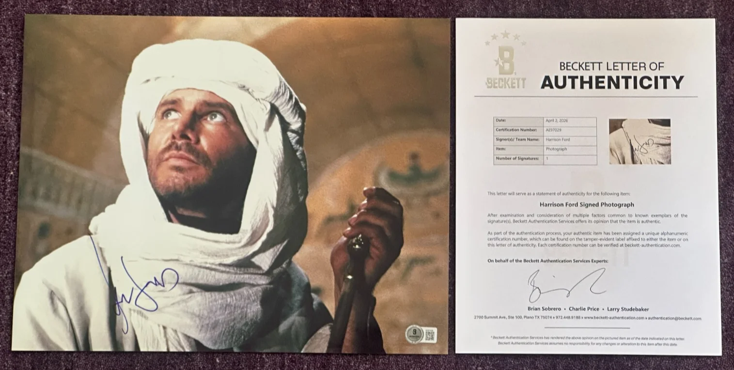 HARRISON FORD — HARRISON FORD Signed INDIANA JONES 11x14 PHOTO Beckett (BAS) LOA