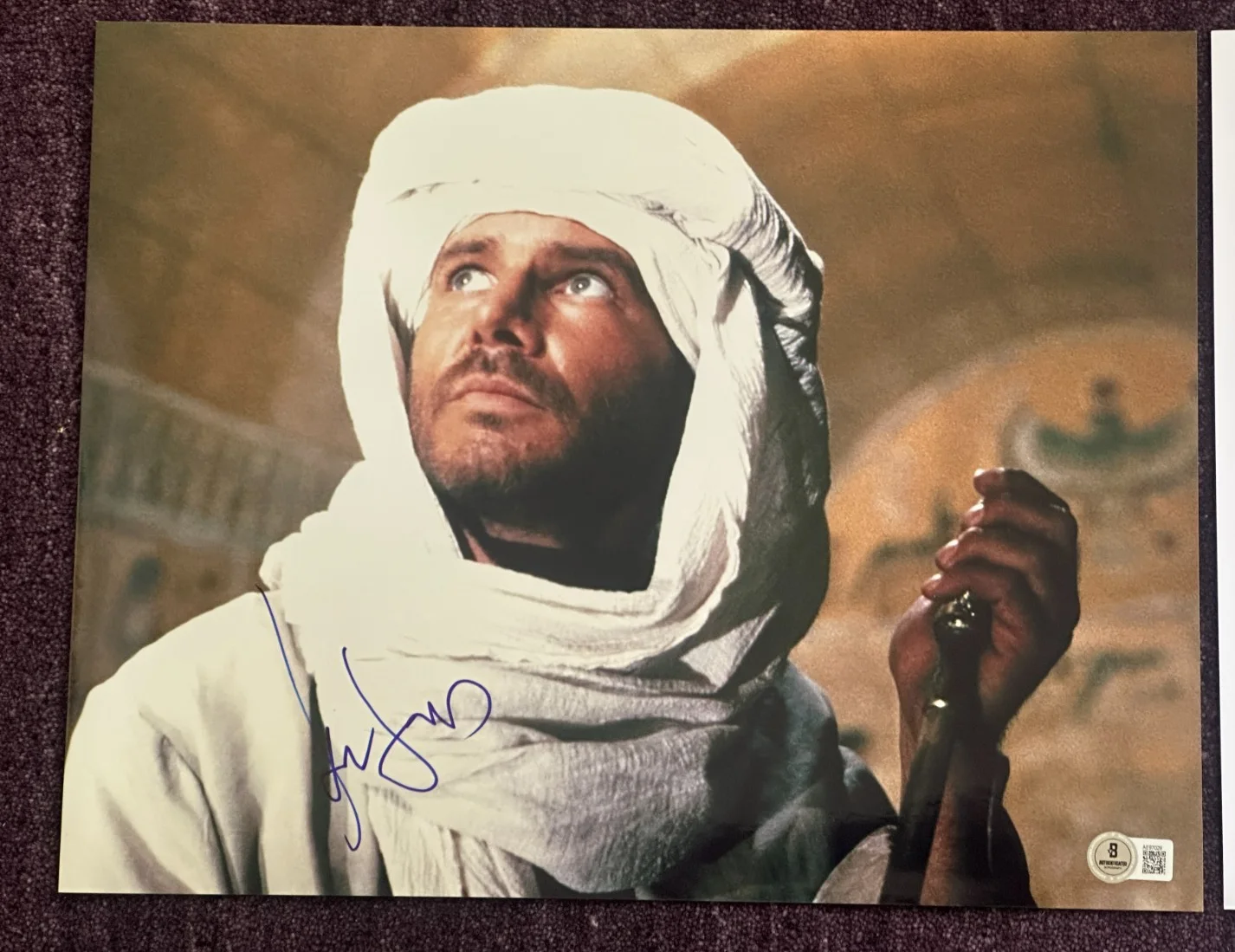 HARRISON FORD — HARRISON FORD Signed INDIANA JONES 11x14 PHOTO Beckett (BAS) LOA, image 2