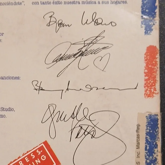 ABBA Gracias Por La Musica Original Signed Vinyl Record, изображение 3