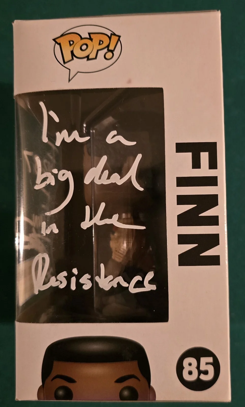John Boyega — John Boyega Signed Funko Pop Star Wars SWAU Private Signing Character Name &..., image 2