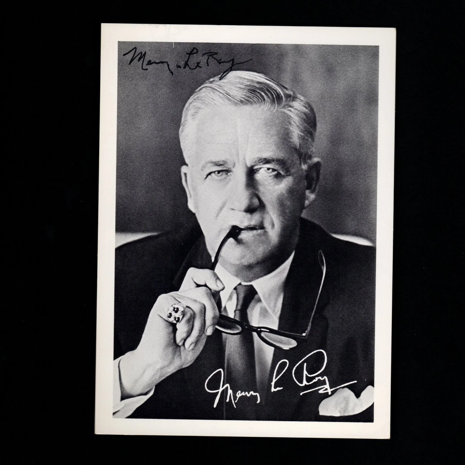 Mervyn LeRoy — WIZARD OF OZ Producer MERVYN LeROY Autograph Signed 5X7 B&W Photo w/ COA RARE!