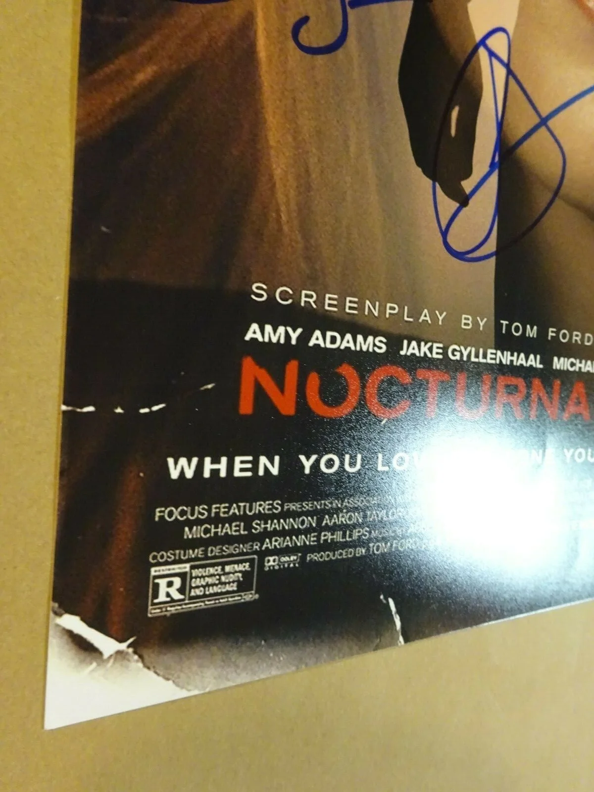 Tom Ford, Amy Adams, Jake Gyllenhaal — Nocturnal Animals Autographed 12x18 Photo Signed by 8 Ford Adams ++ Beckett COA, изображение 4