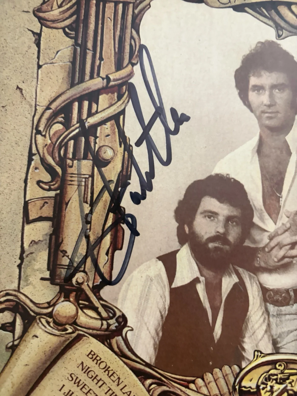 Larry Gatlin & The Gatlin Brothers signed Greatest Hits LP Vinyl Autographed, изображение 2