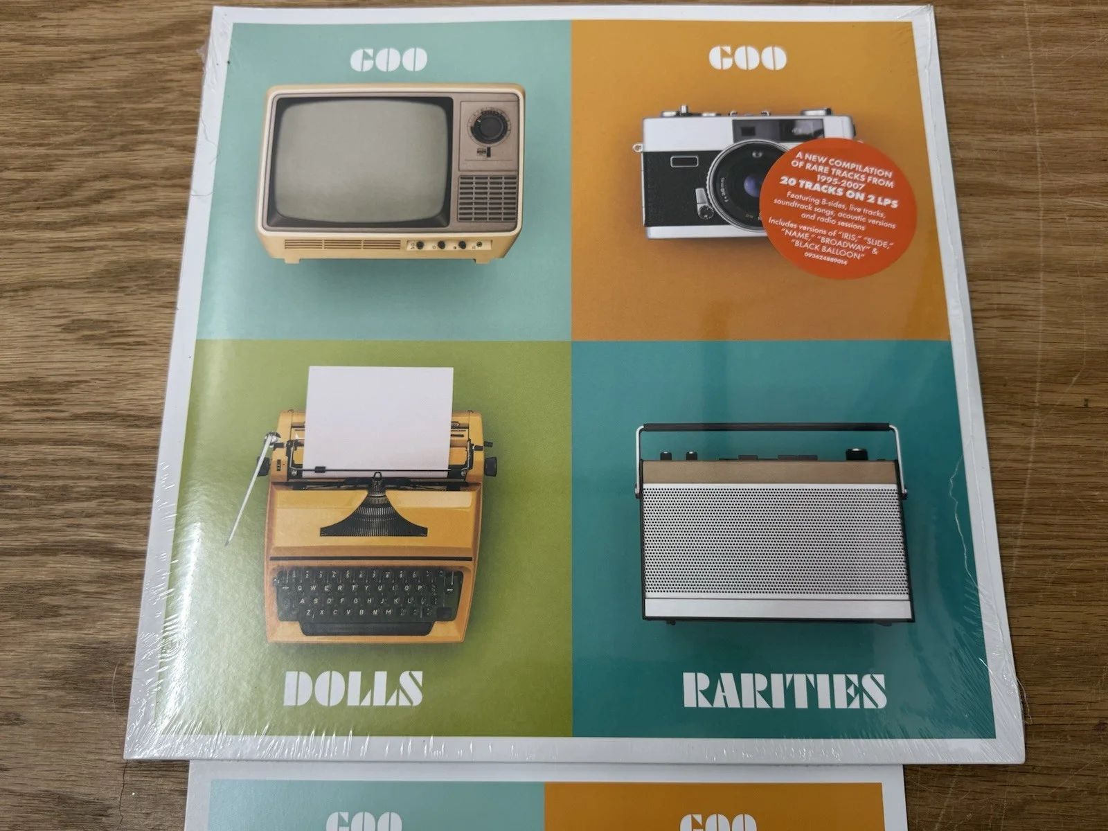 Goo Goo Dolls Rarities Iris 2 LP Vinyl Signed Autographed 10x10 Art Card 2021, изображение 2