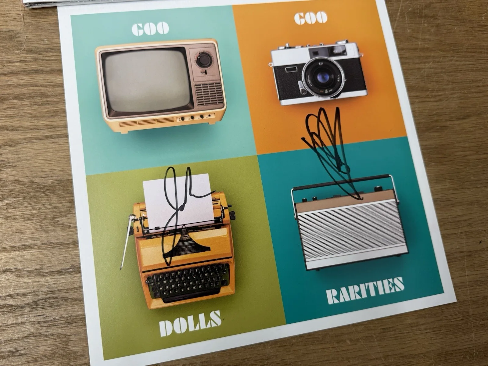 Goo Goo Dolls Rarities Iris 2 LP Vinyl Signed Autographed 10x10 Art Card 2021, изображение 3